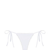 Slip bikini con laccetti laterali in bianco Jacquemus - donna 