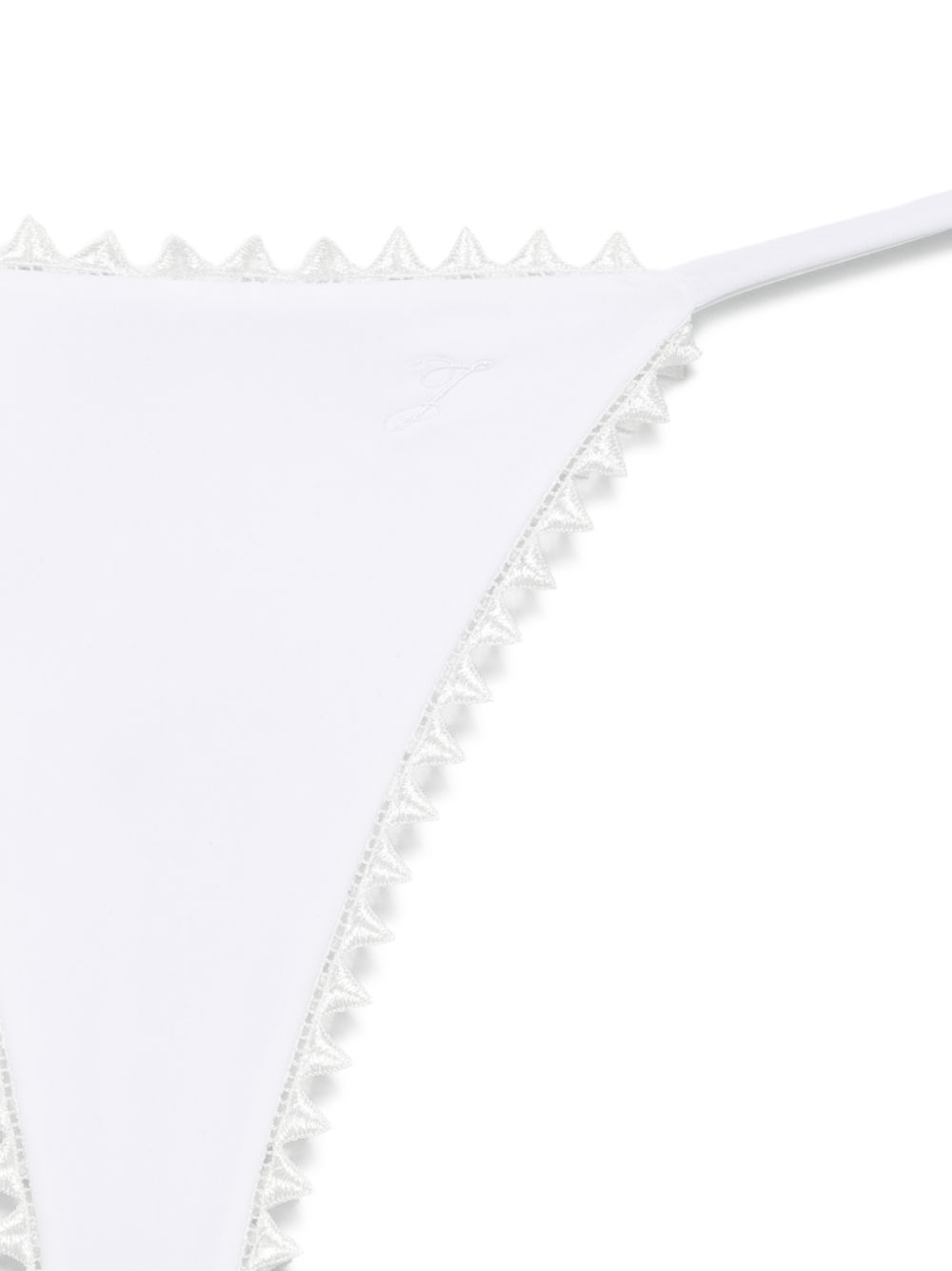 Slip bikini con laccetti laterali in bianco Jacquemus - donna 
