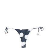 Slip bikini triangle in bianco e blu Jacquemus - donna 