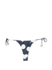 Slip bikini triangle in bianco e blu Jacquemus - donna