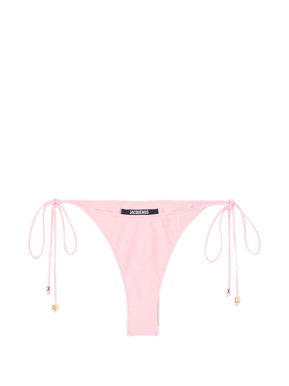Slip bikini a triangolo con laccetti laterali in rosa Jacquemus - donna 