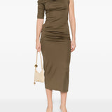 Abito con drapeggio la robe drapeado in verde Jacquemus - donna 