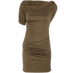 Abito la mini robe drapeado in marrone Jacquemus - donna 