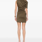 Abito la mini robe drapeado in marrone Jacquemus - donna 