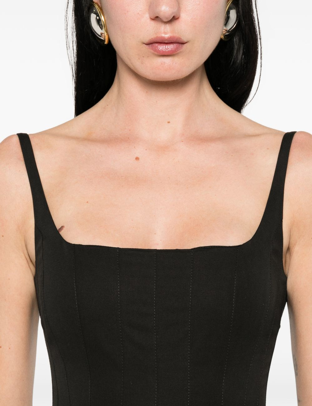 Abito midi La Agave Robe in nero Jacquemus - donna 