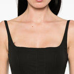 Abito midi La Agave Robe in nero Jacquemus - donna 