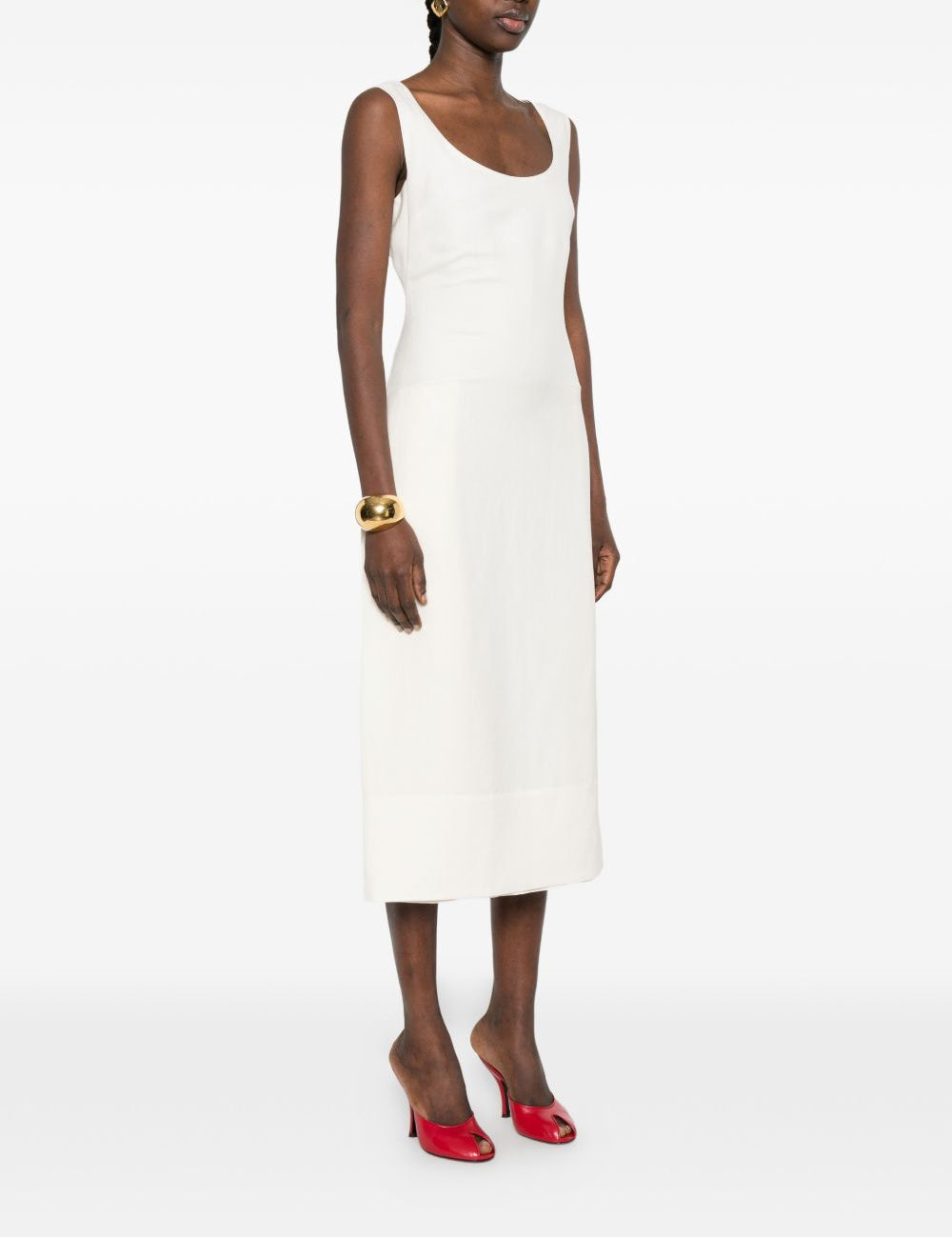 Abito la robe tablier in bainco Jacquemus - donna 