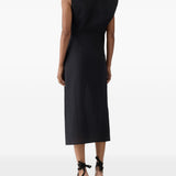Abito midi drappeggiato la robe drap in nero Jacquemus - donna 