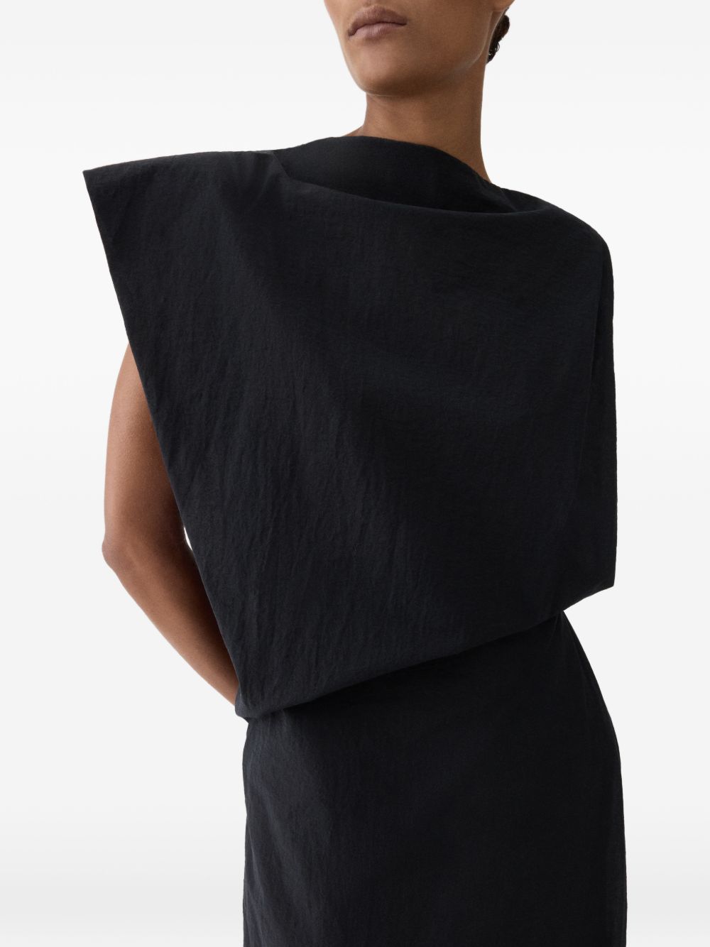 Abito midi drappeggiato la robe drap in nero Jacquemus - donna 