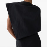 Abito midi drappeggiato la robe drap in nero Jacquemus - donna 