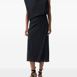Abito midi drappeggiato la robe drap in nero Jacquemus - donna 