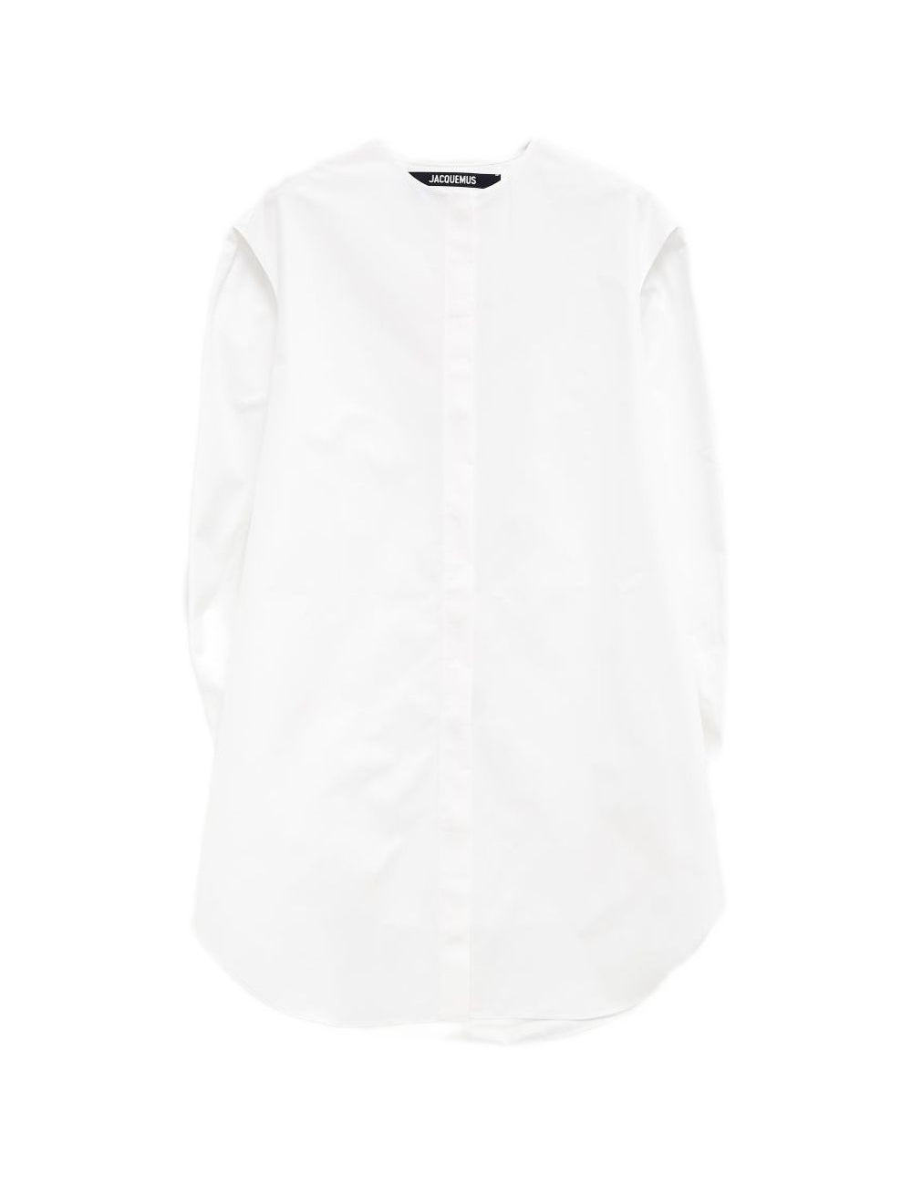 Chemisier Berlingot con arricciatura in bianco Jacquemus - donna 