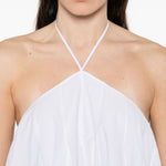 Abito con ruches la robe triangle courte  in bianco Jacquemus - donna 