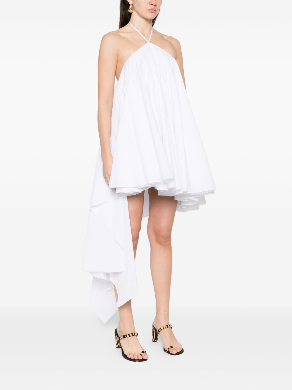 Abito con ruches la robe triangle courte  in bianco Jacquemus - donna 