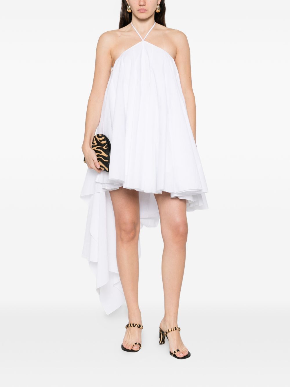 Abito con ruches la robe triangle courte  in bianco Jacquemus - donna 