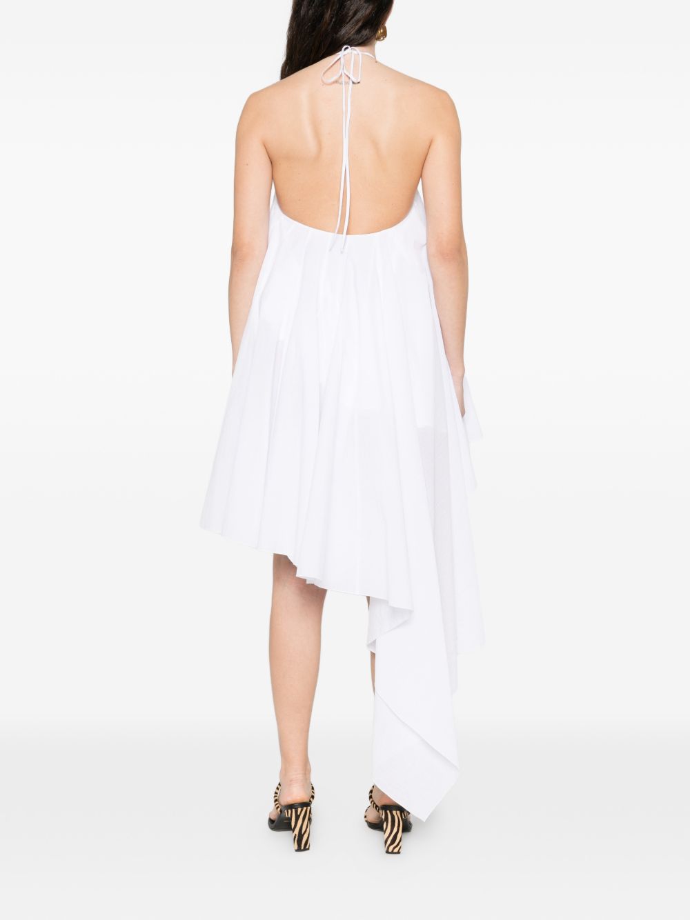 Abito con ruches la robe triangle courte  in bianco Jacquemus - donna 