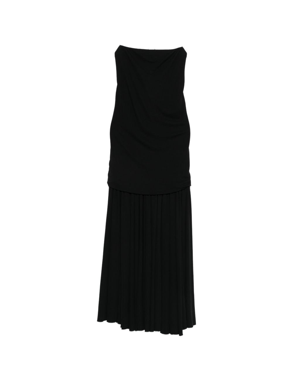 Abito midi plissettato in nero Jacquemus - donna 