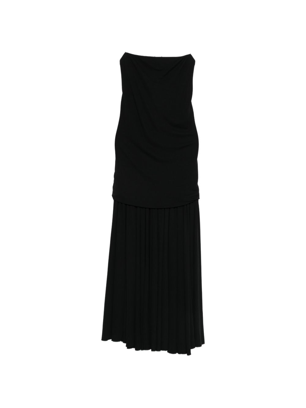 Abito midi plissettato in nero Jacquemus - donna 
