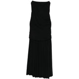 Abito midi plissettato in nero Jacquemus - donna 