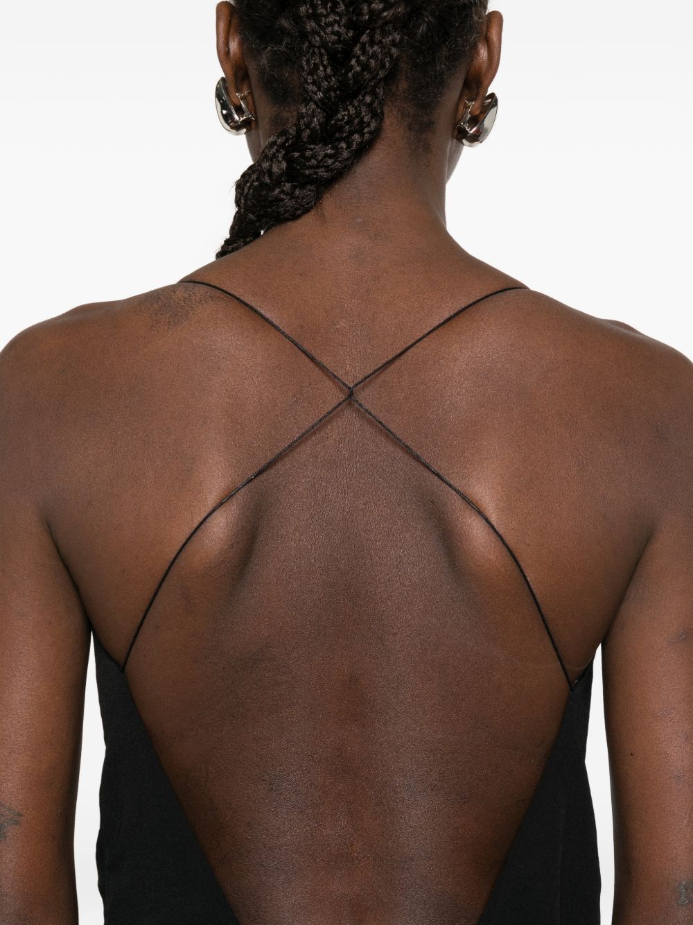 Abito midi plissettato in nero Jacquemus - donna 