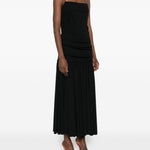 Abito midi plissettato in nero Jacquemus - donna 