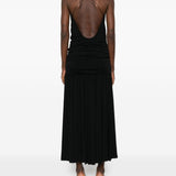Abito midi plissettato in nero Jacquemus - donna 