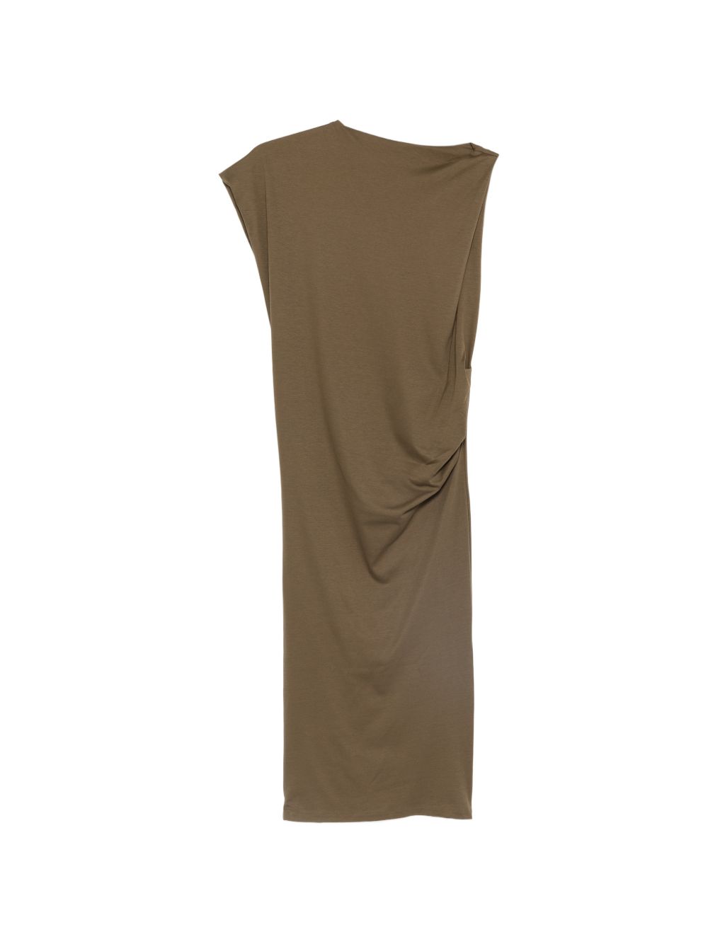 Abito midi asimmetrico drap in verde Jacquemus - donna 