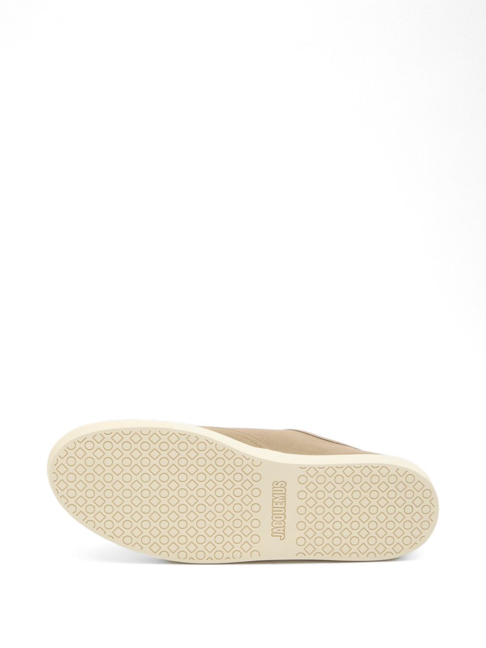 Sneakers con lacci e logo ricamato in beige Jacquemus - uomo 