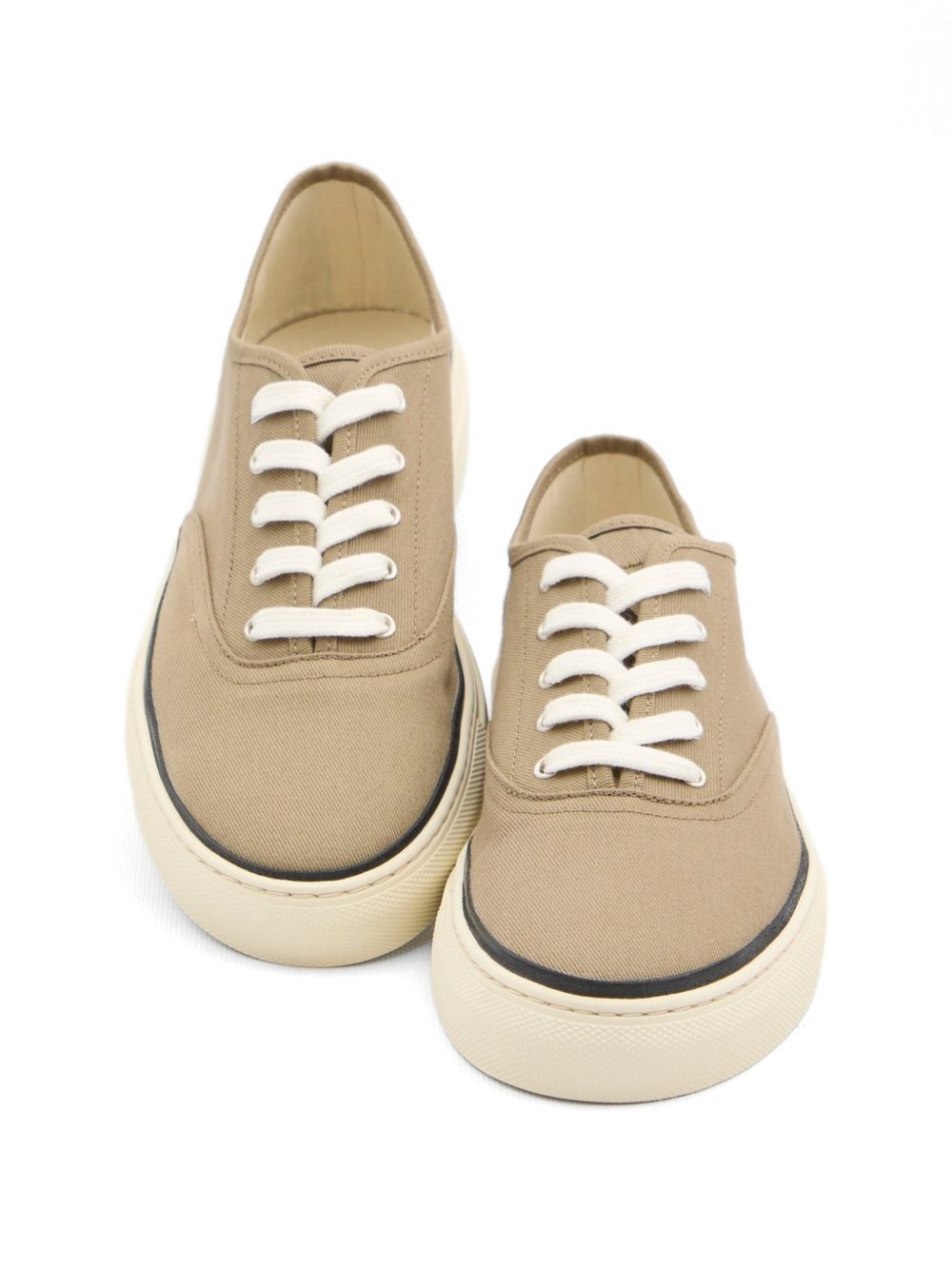 Sneakers con lacci e logo ricamato in beige Jacquemus - uomo 