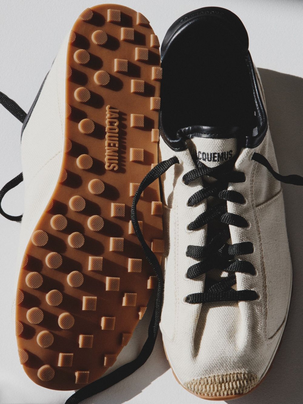 Sneakers in pelle in avorio Jacquemus - donna 
