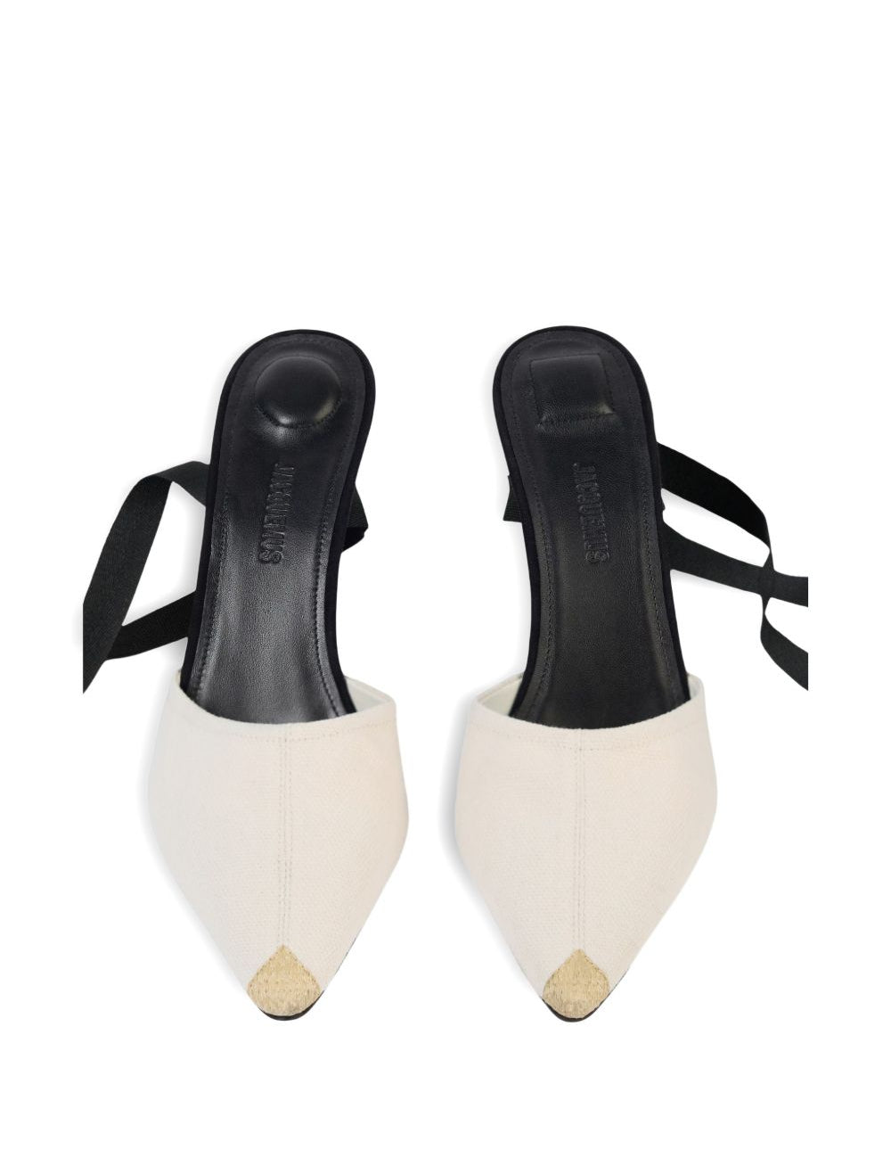 Espadrilles les espadrilles high in avorio e nero Jacquemus - donna 