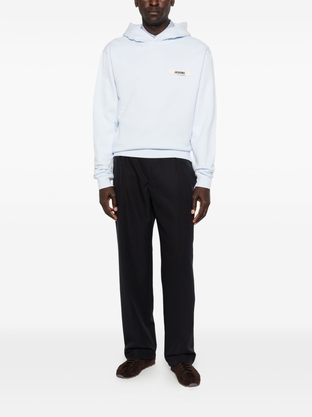Felpa con logo in azzurro Jacquemus - unisex 