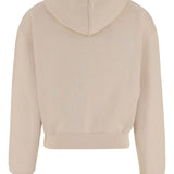 Felpa Le Hoodie Gros Grain con cappuccio e zip in beige Jacquemus - uomo 