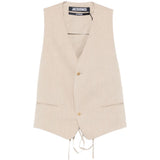 Gilet le gilet paysan  in beige Jacquemus - uomo 
