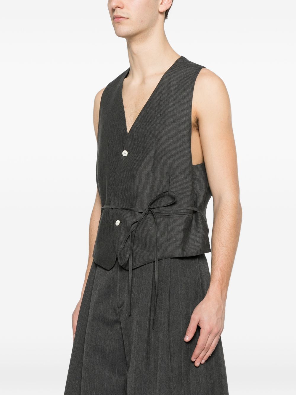 Gilet con bottoni raysan in grigio Jacquemus - uomo 