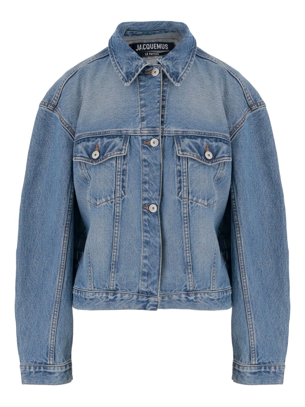 Giacca denim con cintura in blu Jacquemus - donna 