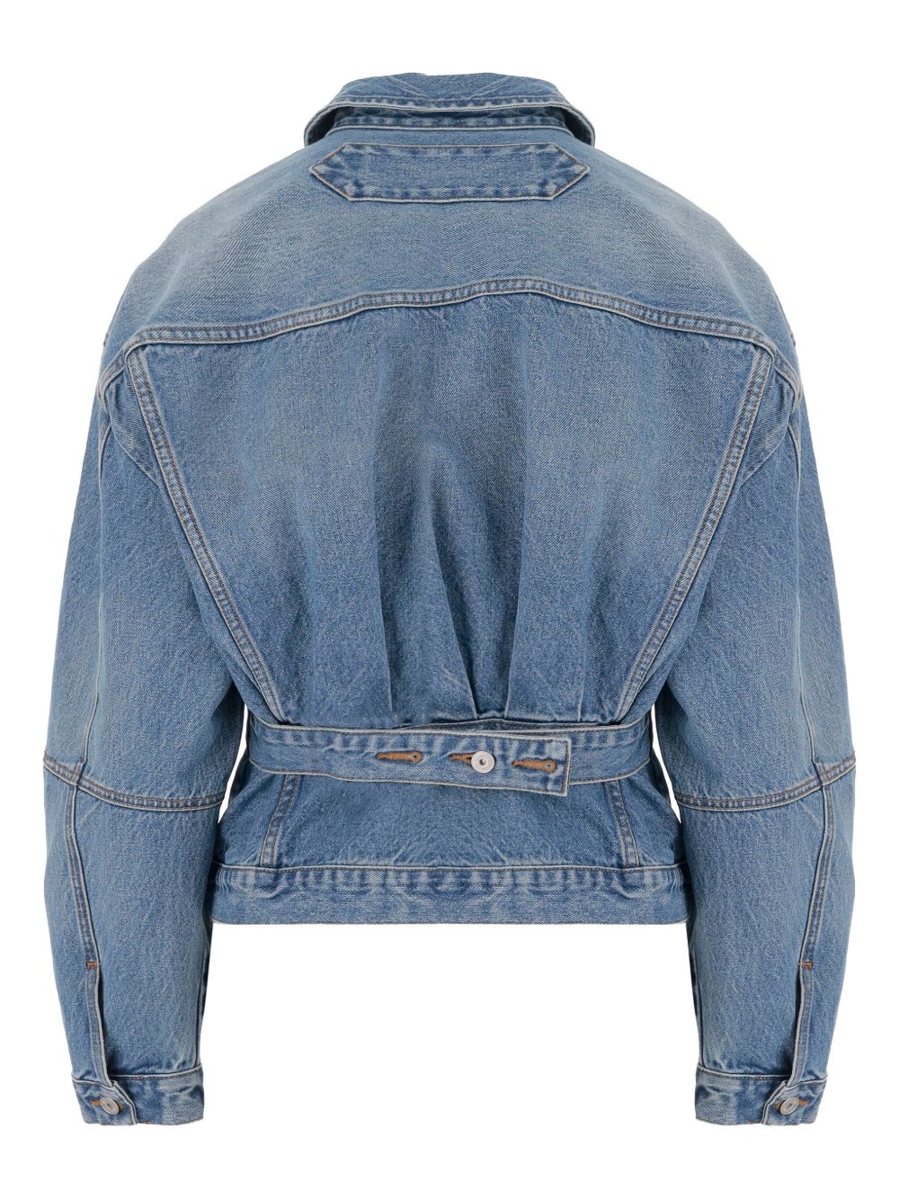 Giacca denim con cintura in blu Jacquemus - donna 