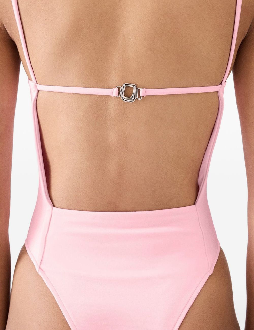Costume da bagno con schiena aperta in rosa Jacquemus - donna 