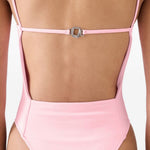 Costume da bagno con schiena aperta in rosa Jacquemus - donna 