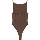 Costume intero sole in marrone Jacquemus - donna 