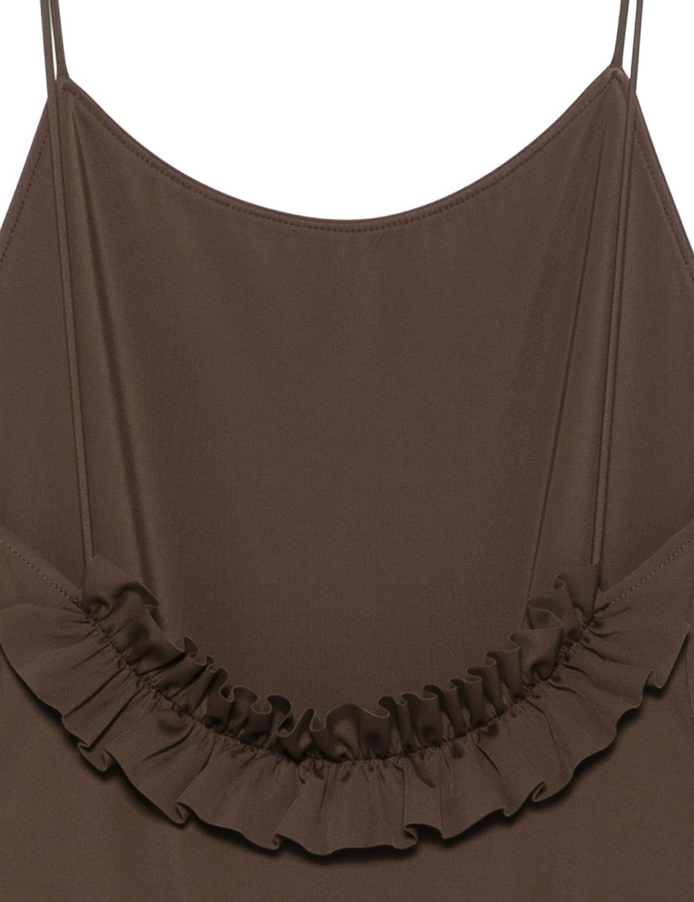Costume con volant sul retro in marrone Jacquemus - donna 