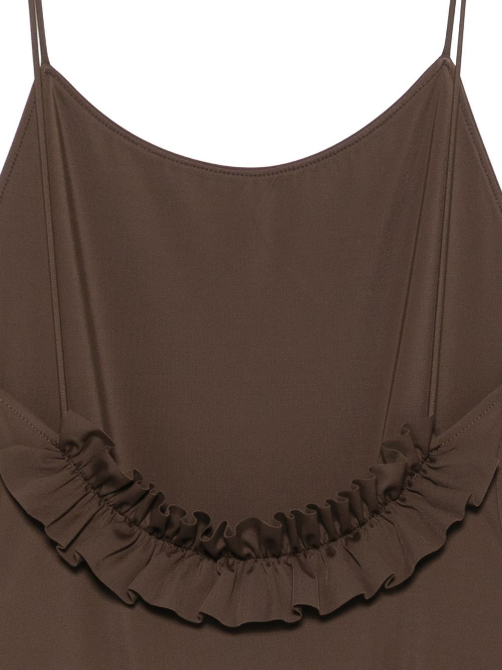 Costume con volant sul retro in marrone Jacquemus - donna 