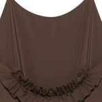 Costume con volant sul retro in marrone Jacquemus - donna 