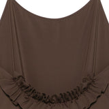 Costume con volant sul retro in marrone Jacquemus - donna 