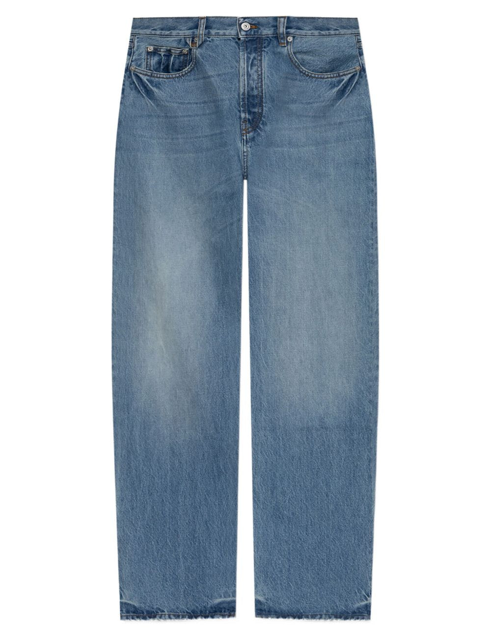 Jeans a gamba dritta Le De-nimes Droit in blu 