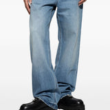 Jeans a gamba dritta Le De-nimes Droit in blu 