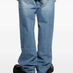 Jeans a gamba dritta Le De-nimes Droit in blu 