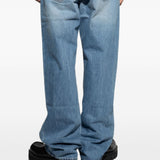 Jeans a gamba dritta Le De-nimes Droit in blu 