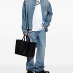 Jeans a gamba dritta Le De-nimes Droit in blu 