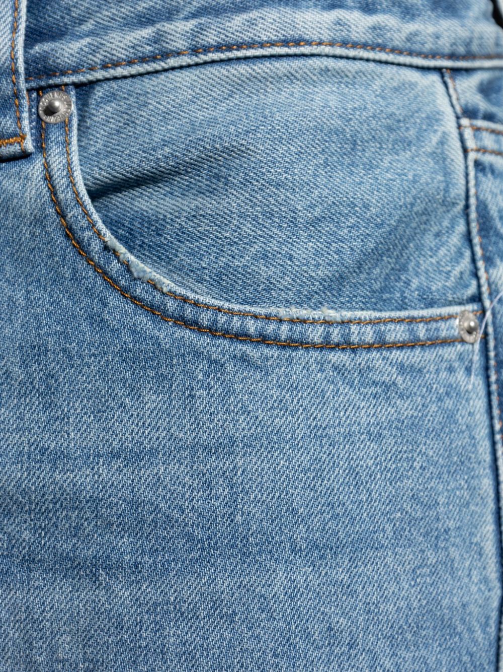Jeans a gamba dritta Le De-nimes Droit in blu 